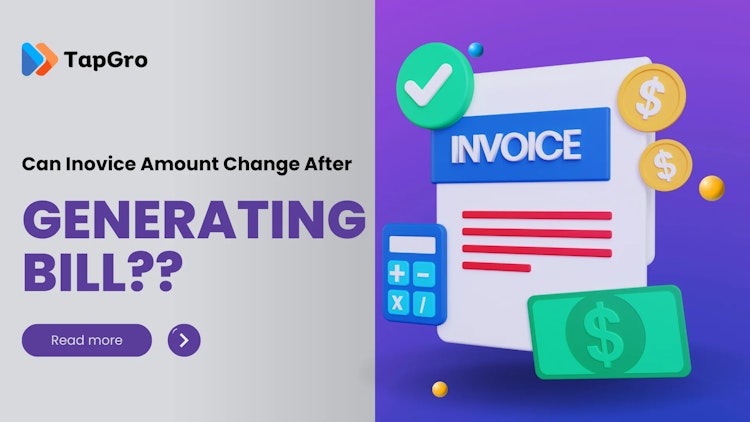 Can an invoice amount be changed after it has generated a bill?