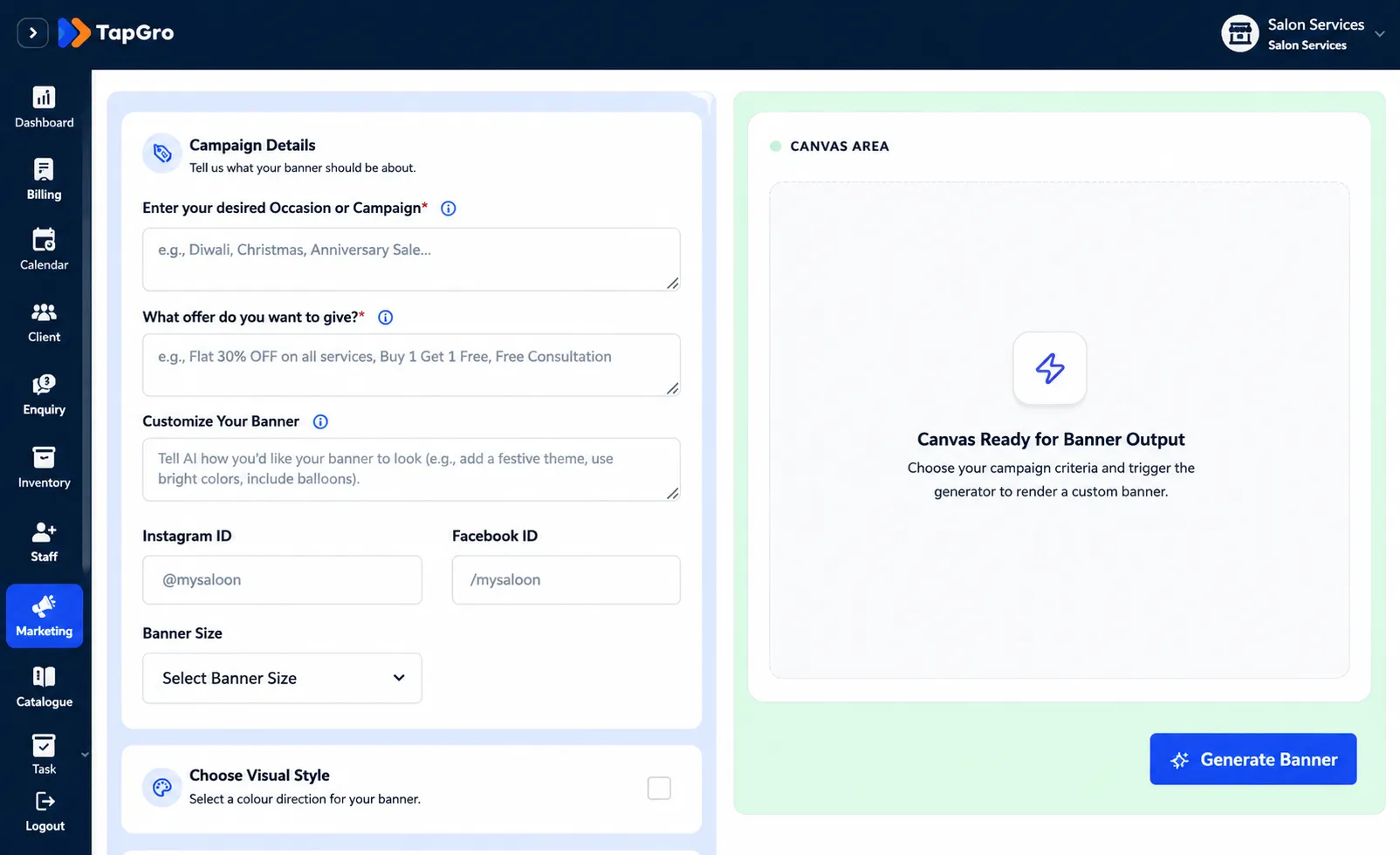 Fill Campaign Details & Preview Instantly