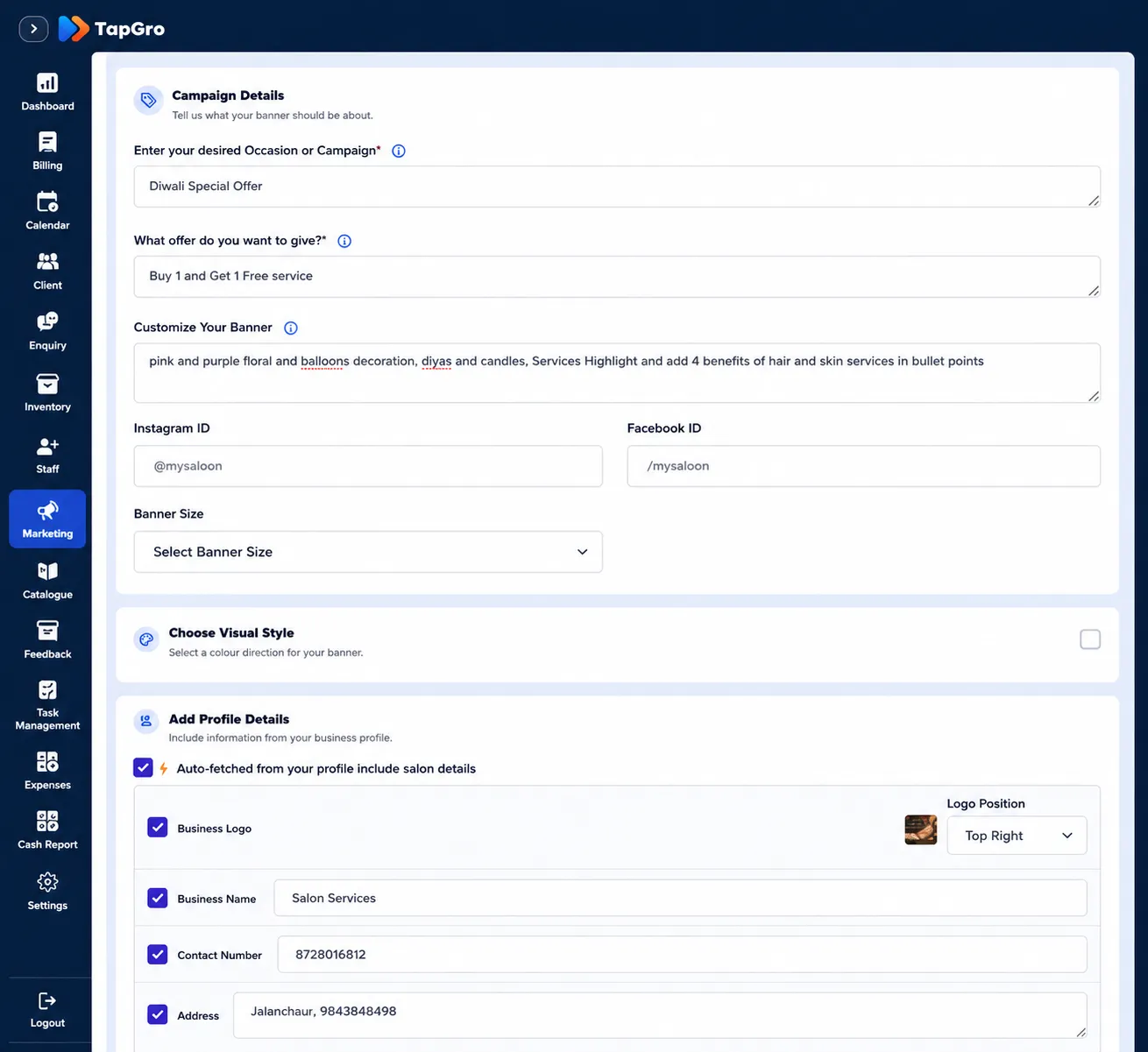 Customize Every Detail of Your Campaign
